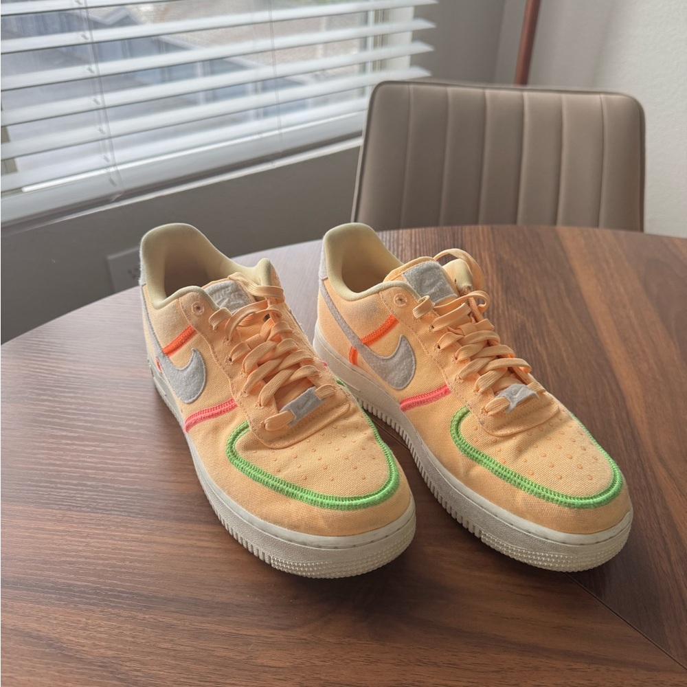 Nike Peach and Lime Sneakers